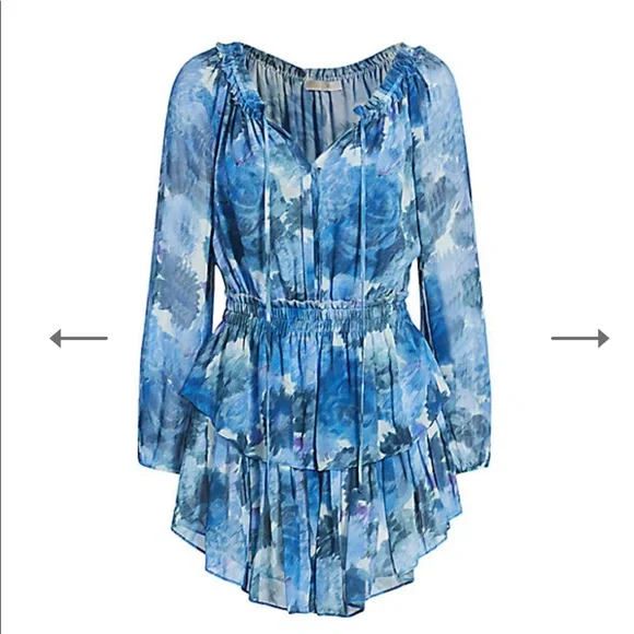 Blouse And Skirt In Sapphire Berry - Picture 2 of 6